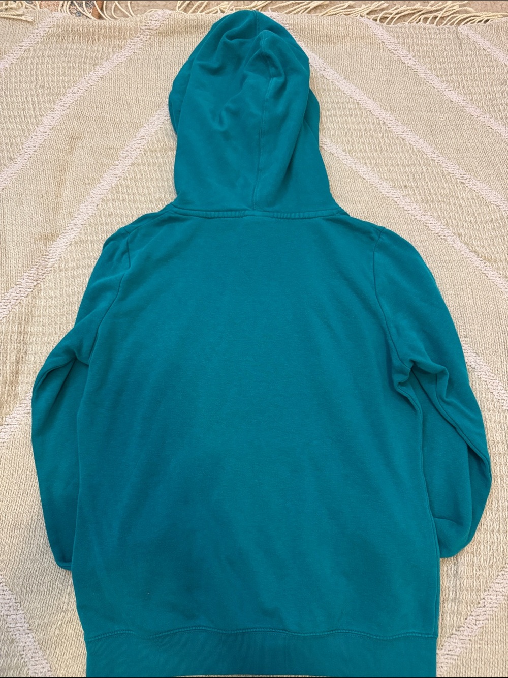 Nike Sportswear Teal Pullover Hoodie Small Embroidered Swoosh Kangaroo Pocket - Picture 3 of 3